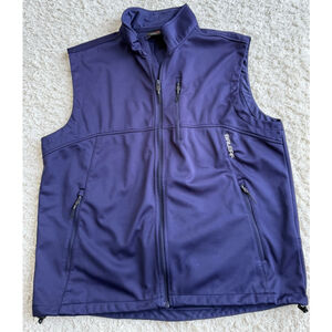 Men's BALEAF Vest XL Navy Blue Full Zip Sleeveless Jacket